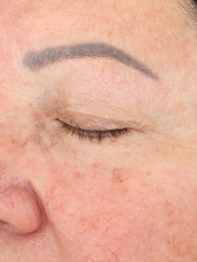 Close up of face after using product